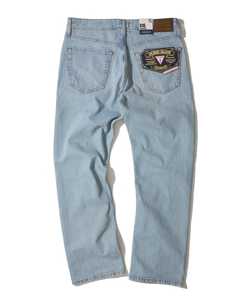 GUESS JEANS（ゲスジーンズ）の「【GUESS JEANS】AIRWASH STRAIGHT DENIM エアーウォッシュストレートデニム（デニムパンツ・メンズ・インディゴブルー/ブラック/サックスブルー/ワンウォッシュ・SMALL/MEDIUM/LARGE/X-LARGE）」の6枚目の写真