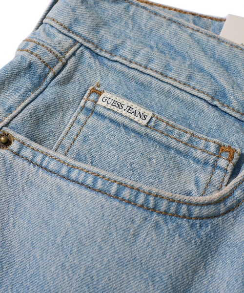 GUESS JEANS（ゲスジーンズ）の「【GUESS JEANS】AIRWASH STRAIGHT DENIM エアーウォッシュストレートデニム（デニムパンツ・メンズ・インディゴブルー/ブラック/サックスブルー/ワンウォッシュ・SMALL/MEDIUM/LARGE/X-LARGE）」の9枚目の写真
