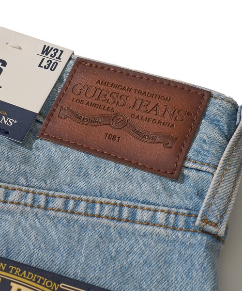 GUESS JEANS（ゲスジーンズ）の「【GUESS JEANS】AIRWASH STRAIGHT DENIM エアーウォッシュストレートデニム（デニムパンツ・メンズ・インディゴブルー/ブラック/サックスブルー/ワンウォッシュ・SMALL/MEDIUM/LARGE/X-LARGE）」の13枚目の写真