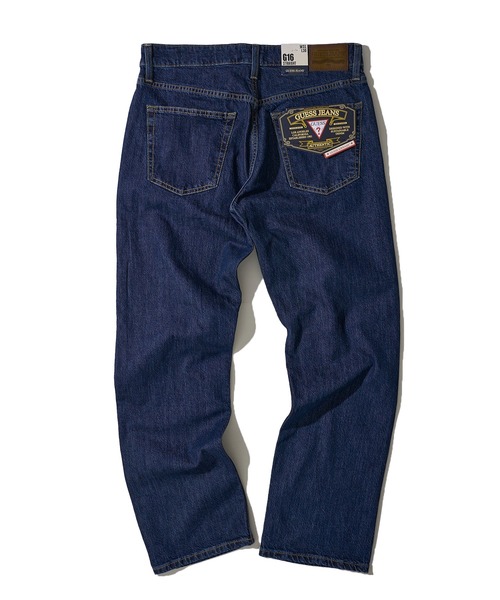 GUESS JEANS（ゲスジーンズ）の「【GUESS JEANS】AIRWASH STRAIGHT DENIM エアーウォッシュストレートデニム（デニムパンツ・メンズ・インディゴブルー/ブラック/サックスブルー/ワンウォッシュ・SMALL/MEDIUM/LARGE/X-LARGE）」の8枚目の写真