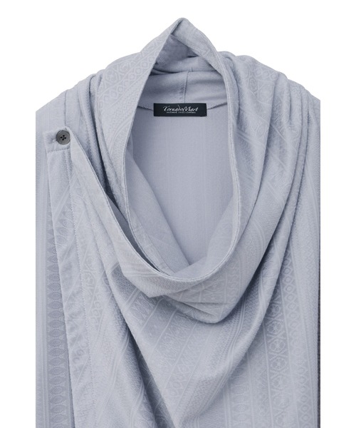 TORNADO MART（トルネードマート）の「TORNADO MART∴フェアアイルサーフジャカードドレープカーデ（カーディガン/ボレロ・メンズ・グレー/ブラック・M/L/LL）」の10枚目の写真