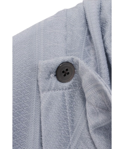 TORNADO MART（トルネードマート）の「TORNADO MART∴フェアアイルサーフジャカードドレープカーデ（カーディガン/ボレロ・メンズ・グレー/ブラック・M/L/LL）」の4枚目の写真