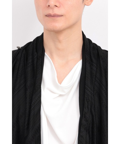 TORNADO MART（トルネードマート）の「TORNADO MART∴フェアアイルサーフジャカードドレープカーデ（カーディガン/ボレロ・メンズ・グレー/ブラック・M/L/LL）」の16枚目の写真