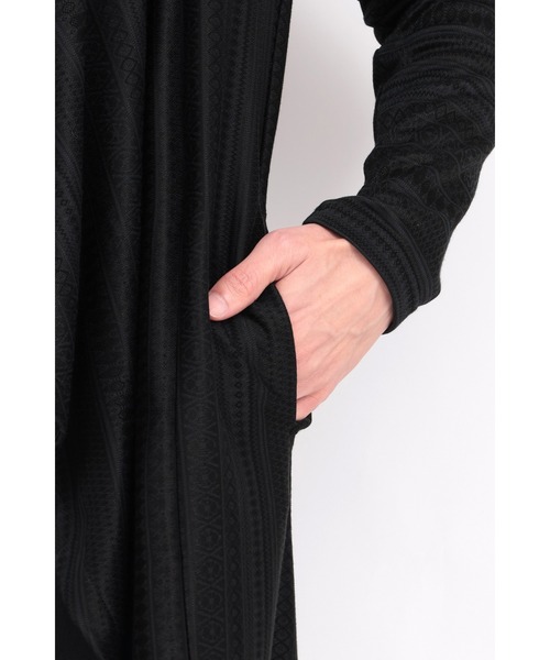 TORNADO MART（トルネードマート）の「TORNADO MART∴フェアアイルサーフジャカードドレープカーデ（カーディガン/ボレロ・メンズ・グレー/ブラック・M/L/LL）」の15枚目の写真