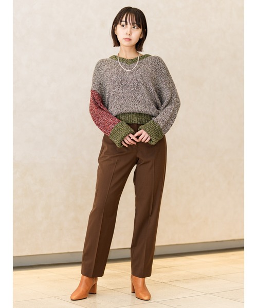 Banana Republic(バナナリパブリック)の「オーバーサイズ コットン Vネック セーター(ニット/セーター・レディース・アイボリー/ピンク/ブルー/マルチ・M/XS/L/S)」の7枚目の写真