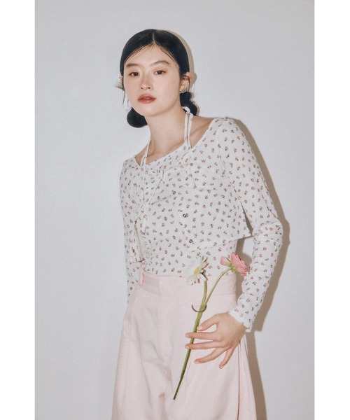 LILY BROWN(リリーブラウン)の「【Dickies×LILYBROWN】ステッチワークタックバギーパンツ(チノパンツ・レディース・ピンク/ネイビー/ベージュ・1/0)」の7枚目の写真
