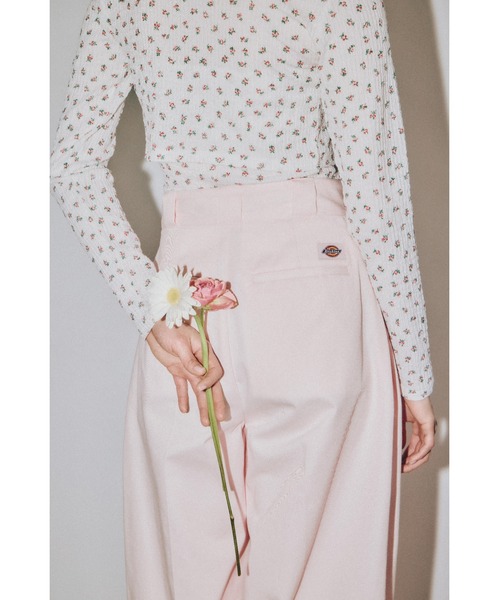 【Dickies×LILYBROWN】 ステッチワークタックバギーパンツネイビー セール】【Dickies×LILYBROWN】ステッチワークタックバギー