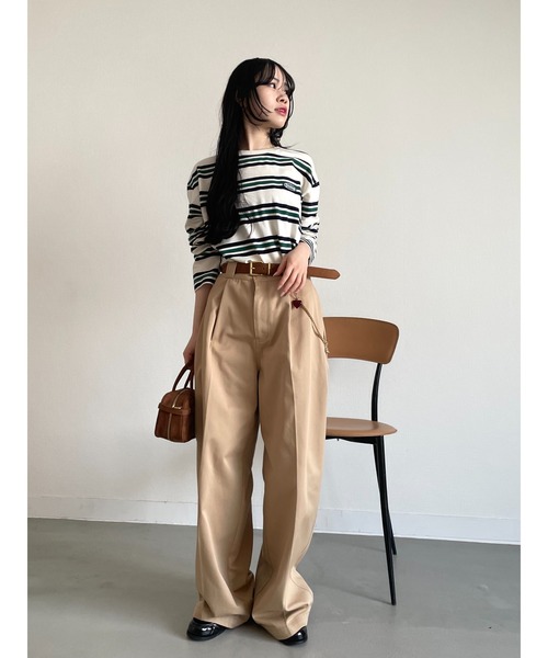 新作グッ Dickies×LILYBROWN】ステッチワークタックバギーパンツ パンツ