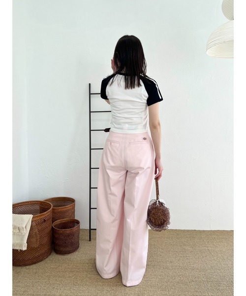 セール】【Dickies×LILYBROWN】ステッチワークタックバギー