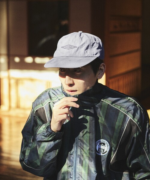 UMBRO■Graphic Half-Flat Cap■送料込 UMBRO/アンブロ 別注 Flat Visor 6Panel Cap/フラットバイザー 6