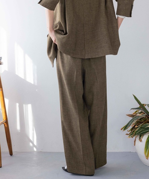 セール】メランジツイルワイドパンツ 242732（スラックス）｜LOWRYS