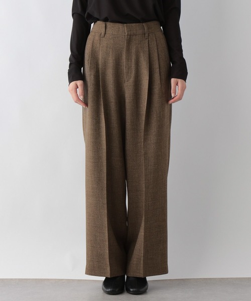 LOWRYS FARM（ローリーズファーム）の「メランジツイルワイドパンツ　242732（スラックス・レディース・チャコールグレー/グレー/ブラウン・LARGE/MEDIUM）」の22枚目の写真