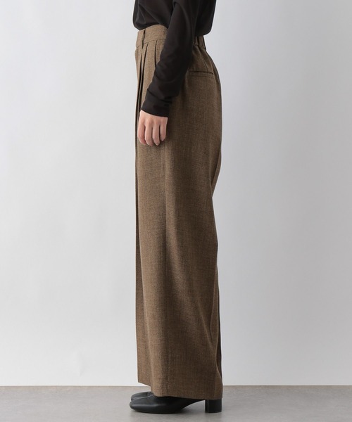 なーこ LOWRYS FARM（ローリーズファーム） スラックス パンツ メランジツイル