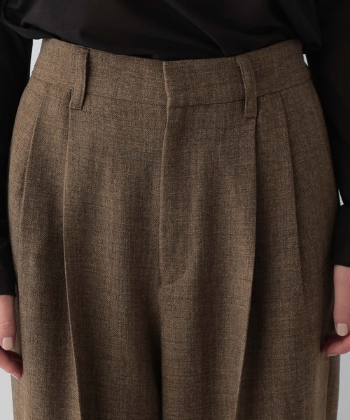 LOWRYS FARM（ローリーズファーム）の「メランジツイルワイドパンツ　242732（スラックス・レディース・チャコールグレー/グレー/ブラウン・LARGE/MEDIUM）」の17枚目の写真