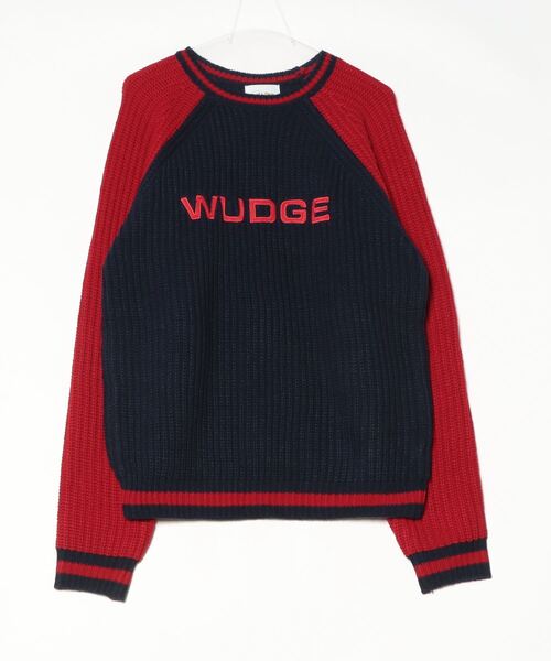 WudgeBoy（ワッジボーイ）の「raglan knit（ニット/セーター・メンズ・ネイビー/オレンジ/グレー・MEDIUM/LARGE）」の9枚目の写真