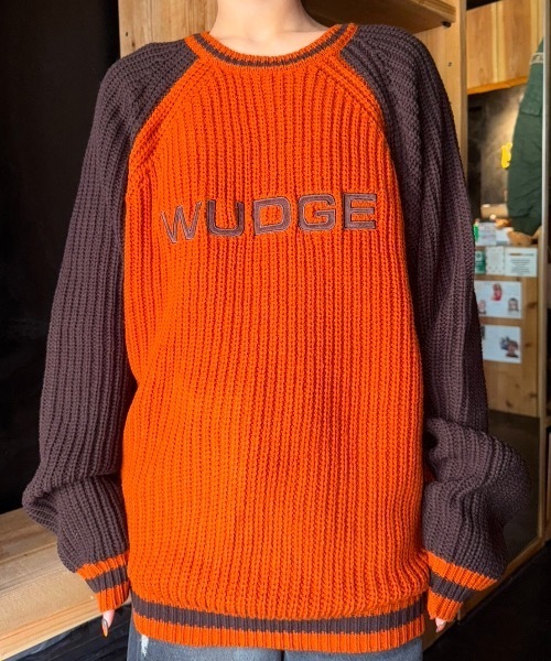 WudgeBoy（ワッジボーイ）の「raglan knit（ニット/セーター・メンズ・ネイビー/オレンジ/グレー・MEDIUM/LARGE）」の22枚目の写真