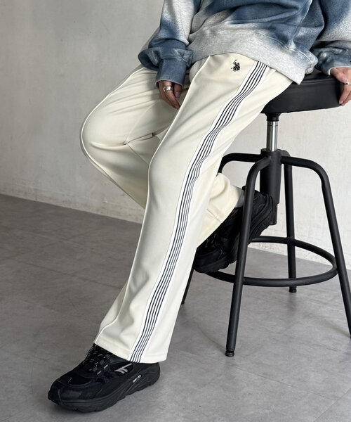 U.S. POLO ASSN.（ユーエスポロアッスン）の「トラックパンツ（その他パンツ・レディース・グリーン/ネイビー/アイボリー/ブラック・FREE）」の2枚目の写真