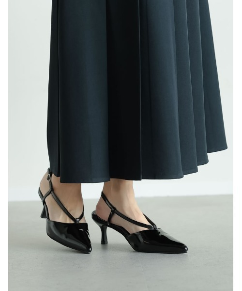 Re:EDIT（リエディ）の「[オケージョン セレモニー][大きいサイズ有]サイドラインストラップデザインミュール（パンプス・レディース・イエロー/ブラック/グレイッシュベージュ・SMALL/MEDIUM/LARGE/X-LARGE）」の18枚目の写真