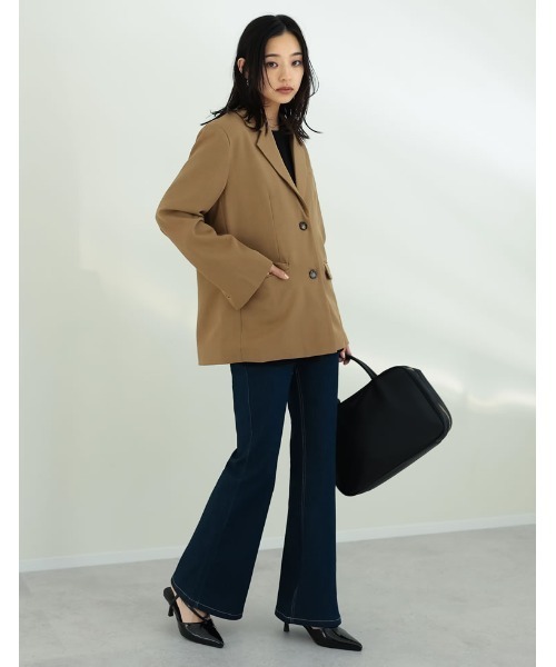 Re:EDIT（リエディ）の「[オケージョン セレモニー][大きいサイズ有]サイドラインストラップデザインミュール（パンプス・レディース・イエロー/ブラック/グレイッシュベージュ・SMALL/MEDIUM/LARGE/X-LARGE）」の5枚目の写真