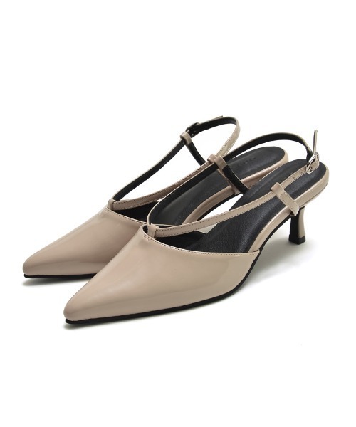 Re:EDIT（リエディ）の「[オケージョン セレモニー][大きいサイズ有]サイドラインストラップデザインミュール（パンプス・レディース・イエロー/ブラック/グレイッシュベージュ・SMALL/MEDIUM/LARGE/X-LARGE）」の14枚目の写真