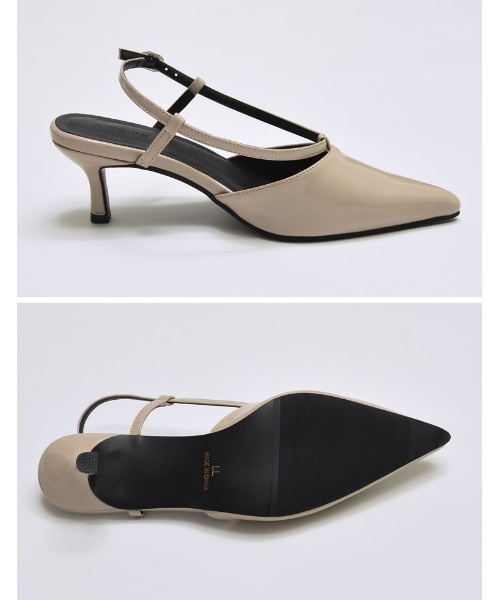 Re:EDIT（リエディ）の「[オケージョン セレモニー][大きいサイズ有]サイドラインストラップデザインミュール（パンプス・レディース・イエロー/ブラック/グレイッシュベージュ・SMALL/MEDIUM/LARGE/X-LARGE）」の11枚目の写真