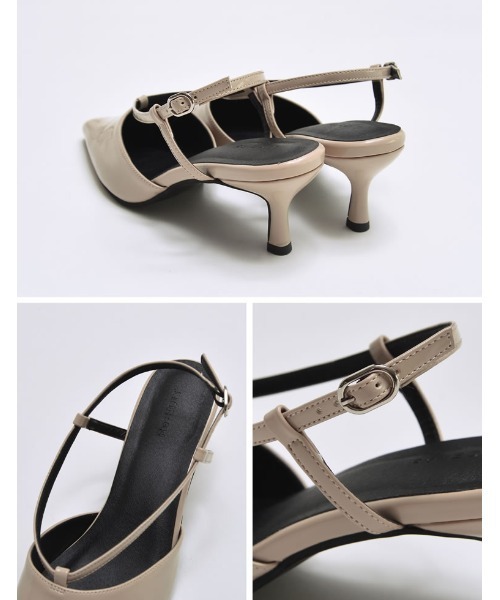 Re:EDIT（リエディ）の「[オケージョン セレモニー][大きいサイズ有]サイドラインストラップデザインミュール（パンプス・レディース・イエロー/ブラック/グレイッシュベージュ・SMALL/MEDIUM/LARGE/X-LARGE）」の12枚目の写真