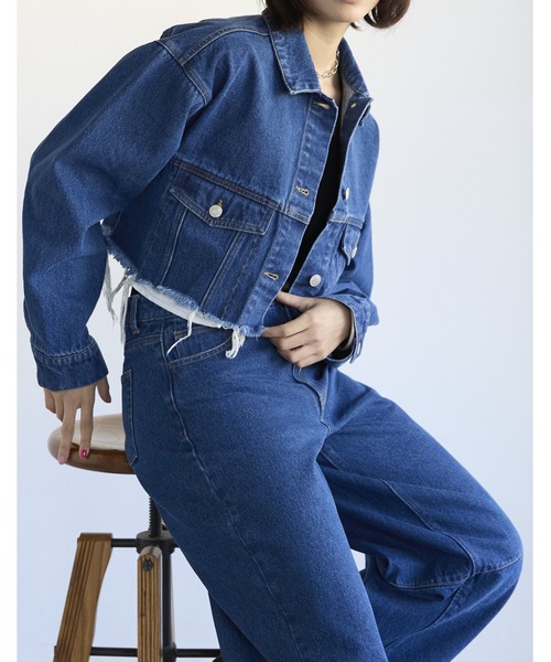 Denim Cropped Jacket デニムクロップドジャケット（デニム