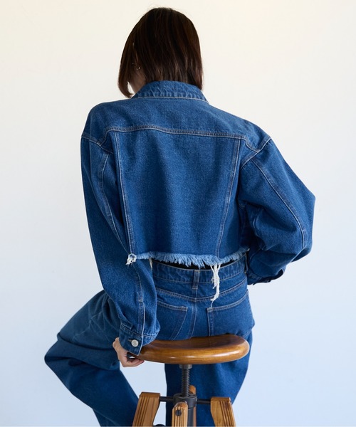 Denim Cropped Jacket デニムクロップドジャケット（デニム