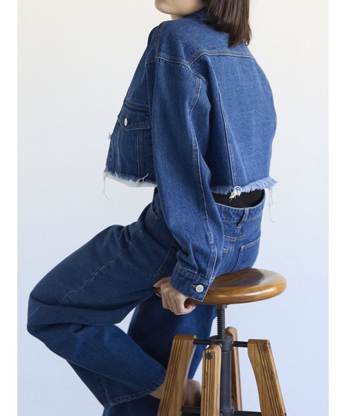 Denim Cropped Jacket デニムクロップドジャケット（デニム