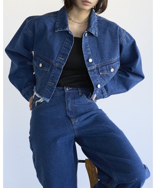Denim Cropped Jacket デニムクロップドジャケット（デニム