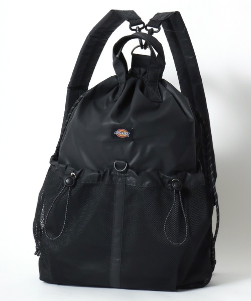 Dickies(ディッキーズ)の「Dickies(ディッキーズ)3WAYマルチウェイナップサック/リュック メンズ レディース ユニセックス(バックパック/リュック・レディース・ブラック/アイボリー/グレー/ブラック系その他/ホワイト系その他/シルバー・FREE)」の2枚目の写真