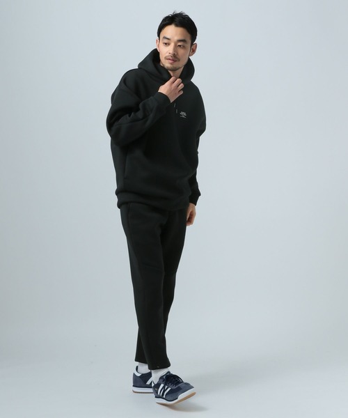 BAYFLOW（ベイフロー）の「[柔らかい着心地]コンフォートクッションフーディー[セットアップ可]（パーカー・メンズ・グレー/ブラック/グリーン・LARGE/MEDIUM）」の6枚目の写真