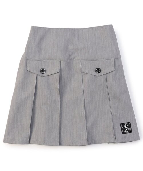 algy（アルジー）の「フロントフラッププリーツスカート（スカート・キッズ・インディゴブルー/グレー・XX-SMALL/X-SMALL/MEDIUM/SMALL）」の7枚目の写真
