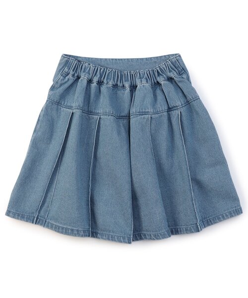 algy（アルジー）の「フロントフラッププリーツスカート（スカート・キッズ・インディゴブルー/グレー・XX-SMALL/X-SMALL/MEDIUM/SMALL）」の8枚目の写真