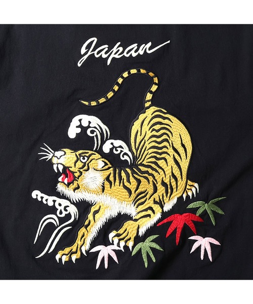 HOUSTON(ヒューストン)の「HOUSTON USコットンロングTシャツ(TIGER)(Tシャツ/カットソー・メンズ・ブラック/ホワイト・MEDIUM/X-LARGE/XX-LARGE/LARGE)」の7枚目の写真