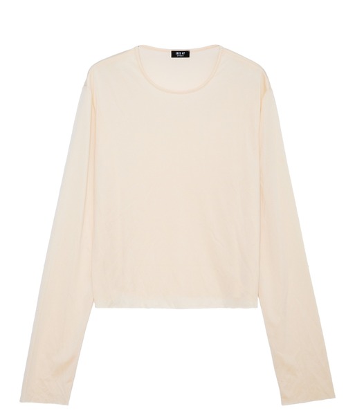 IRIS47（イリスフォーセブン）の「【IRIS 47】velvety long tops/ベルベティ ロング トップス（Tシャツ/カットソー・レディース・ブラック/ナチュラル・FREE）」の3枚目の写真