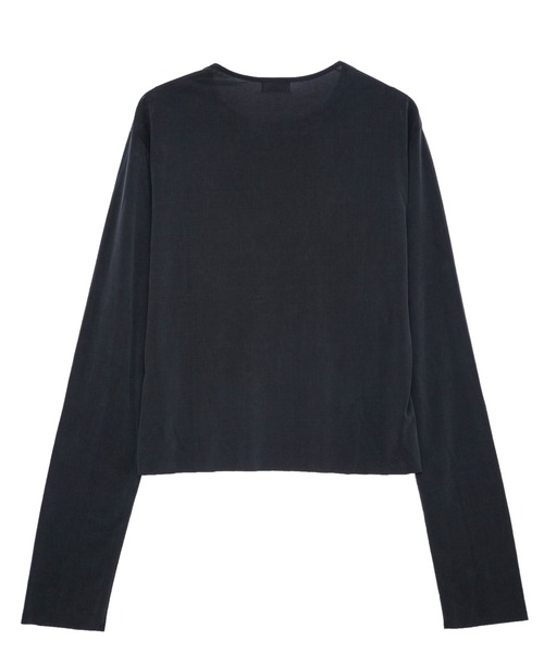 IRIS47（イリスフォーセブン）の「【IRIS 47】velvety long tops/ベルベティ ロング トップス（Tシャツ/カットソー・レディース・ブラック/ナチュラル・FREE）」の7枚目の写真