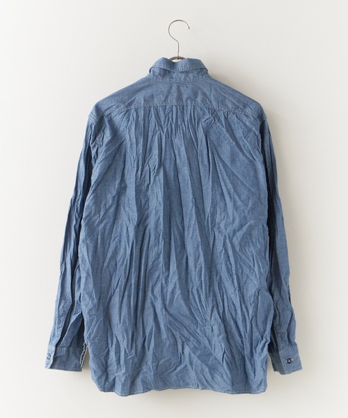 orSlow（オアスロウ）の「orSlow/オアスロウ RELAX FIT CHAMBRAY WORK SHIRT ワークシャツ（シャツ/ブラウス・メンズ・ブルー・3/4/2）」の3枚目の写真