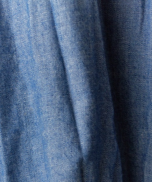 orSlow（オアスロウ）の「orSlow/オアスロウ RELAX FIT CHAMBRAY WORK SHIRT ワークシャツ（シャツ/ブラウス・メンズ・ブルー・3/4/2）」の9枚目の写真