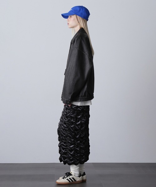 ROSE BUD（ローズバッド）の「レザーライクブルゾン（ブルゾン・レディース・ブラック/ブラウン・ONE SIZE）」の7枚目の写真