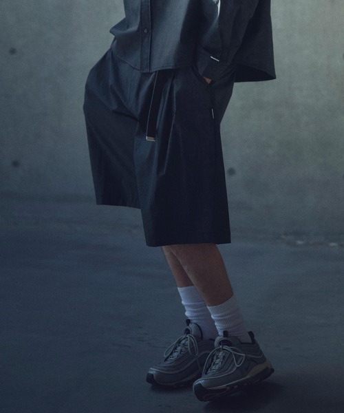 ADAM PATEK（アダムパテック）の「ADAMPATEK/uneven dyeing short pants/ムラ染めプリントワイドショートパンツ（その他パンツ・メンズ・ホワイト/ブラック/グレー・2/1）」の13枚目の写真