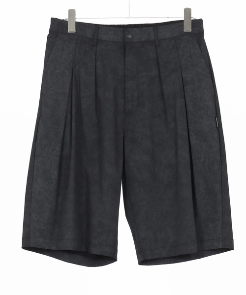 ADAM PATEK（アダムパテック）の「ADAMPATEK/uneven dyeing short pants/ムラ染めプリントワイドショートパンツ（その他パンツ・メンズ・ホワイト/ブラック/グレー・2/1）」の7枚目の写真
