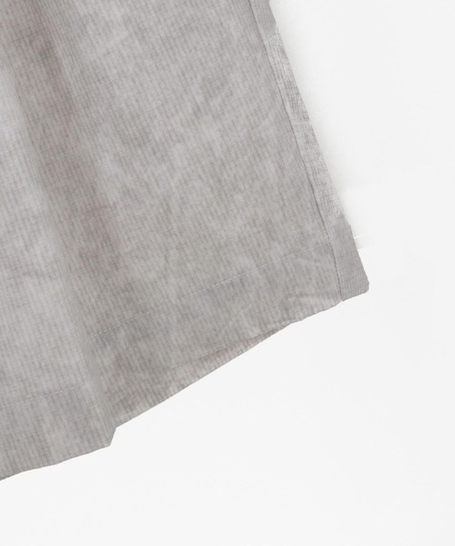 ADAM PATEK（アダムパテック）の「ADAMPATEK/uneven dyeing short pants/ムラ染めプリントワイドショートパンツ（その他パンツ・メンズ・ホワイト/ブラック/グレー・2/1）」の4枚目の写真