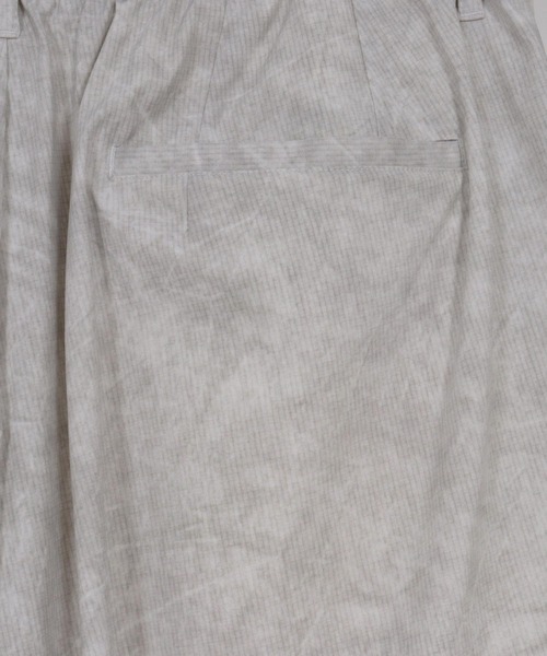 ADAM PATEK（アダムパテック）の「ADAMPATEK/uneven dyeing short pants/ムラ染めプリントワイドショートパンツ（その他パンツ・メンズ・ホワイト/ブラック/グレー・2/1）」の5枚目の写真