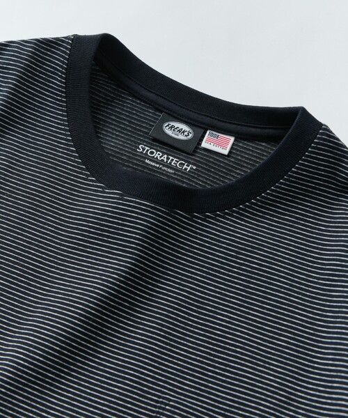 FREAK'S STORE(フリークスストア)の「限定展開 STRATECH/ストラテック ビッグシルエット クルーネック Tシャツ/抗菌/防臭/制菌/UVカット/接触冷感/吸水速乾(Tシャツ/カットソー・メンズ・チャコールグレー/ホワイト/ホワイト系その他/グレー系その他/ブラック/グレイッシュベージュ/ブラック系その他・SMALL/MEDIUM/LARGE/X-LARGE)」の13枚目の写真