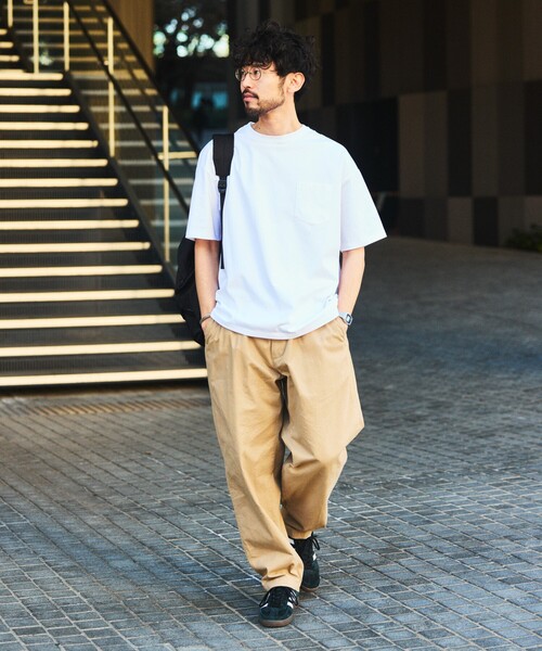 FREAK'S STORE(フリークスストア)の「限定展開 STRATECH/ストラテック ビッグシルエット クルーネック Tシャツ/抗菌/防臭/制菌/UVカット/接触冷感/吸水速乾(Tシャツ/カットソー・メンズ・チャコールグレー/ホワイト/ホワイト系その他/グレー系その他/ブラック/グレイッシュベージュ/ブラック系その他・SMALL/MEDIUM/LARGE/X-LARGE)」の20枚目の写真