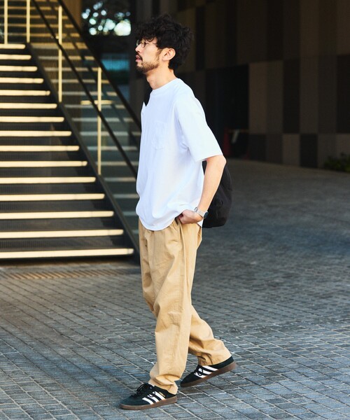 FREAK'S STORE(フリークスストア)の「限定展開 STRATECH/ストラテック ビッグシルエット クルーネック Tシャツ/抗菌/防臭/制菌/UVカット/接触冷感/吸水速乾(Tシャツ/カットソー・メンズ・チャコールグレー/ホワイト/ホワイト系その他/グレー系その他/ブラック/グレイッシュベージュ/ブラック系その他・SMALL/MEDIUM/LARGE/X-LARGE)」の22枚目の写真