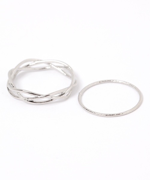 LAKOLE(ラコレ)の「ダブルレイヤードリング / 318553(リング・レディース・その他1/その他2・FREE)」の3枚目の写真