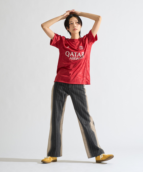 AIR JORDAN（エアジョーダン）の「【NIKE / ナイキ】 PSG MNK DF ACDPR SS TOP K4THPM HJ2987- 659（Tシャツ/カットソー・メンズ・ボルドー・SMALL/MEDIUM/LARGE/X-LARGE）」の3枚目の写真