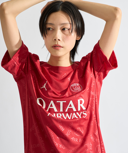 AIR JORDAN（エアジョーダン）の「【NIKE / ナイキ】 PSG MNK DF ACDPR SS TOP K4THPM HJ2987- 659（Tシャツ/カットソー・メンズ・ボルドー・SMALL/MEDIUM/LARGE/X-LARGE）」の7枚目の写真